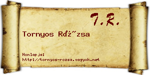 Tornyos Rózsa névjegykártya